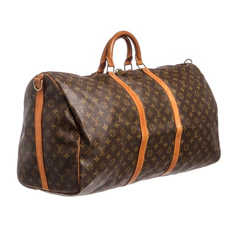 lv keepall 60 duffle bag|LOUIS VUITTON Monogram Keepall Bandouliere 60.